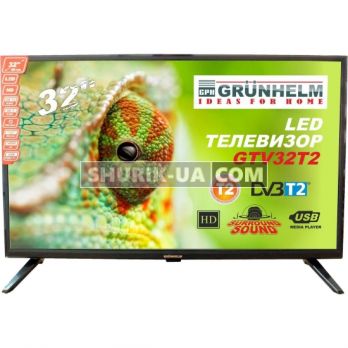 Телевізор GRUNHELM GTV32T2 (32", HD, Т2)